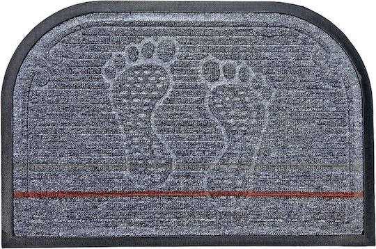 Sidirela Eingangsmatte Halbkreisförmiger Teppichboden mit Rutschfestem Untergrund Kücko 11405 40x60cm E-0976