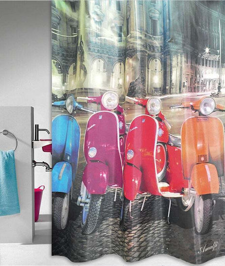 San Lorentzo Vespa Stoff Duschvorhänge 180x180cm