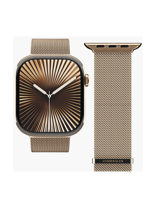 Vonmählen Milanese Loop 2 Apple Watch 42 44 45 49mm One Size Sunset Gold