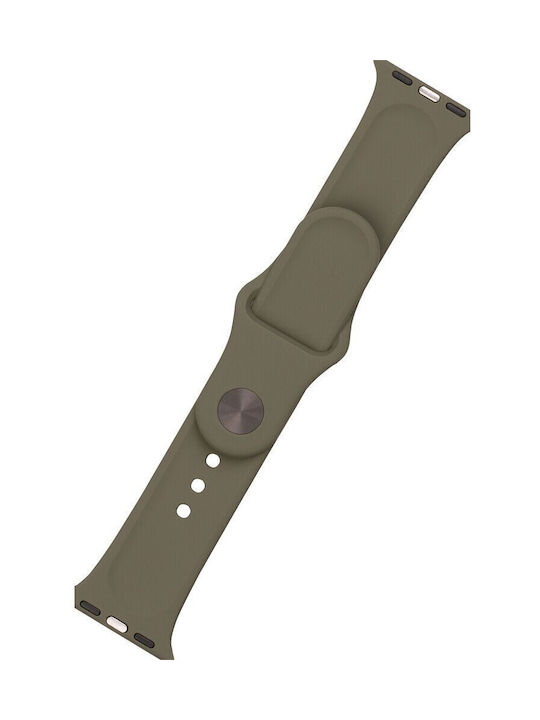 Fixed Silikon Tragbare Bänder Set Für Apple Watch 42 44 45 49 mm Khaki