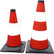 Mega Traffic Cone Made of Plastic in White Colour with Height 40cm