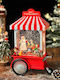 Weihnachts Schneekugel Beleuchtet mit Weihnachtsmann Batterie 17,5x9x27cm