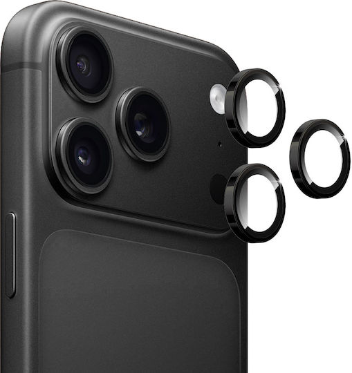 Protecție Cameră Inel Tempered Glass Iphone 18 Pro Max Negru
