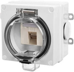 Elektro-Plast Oyster IP66 Priză Etanșă Pentru Calculator RJ45 Cat 6a 6185-83