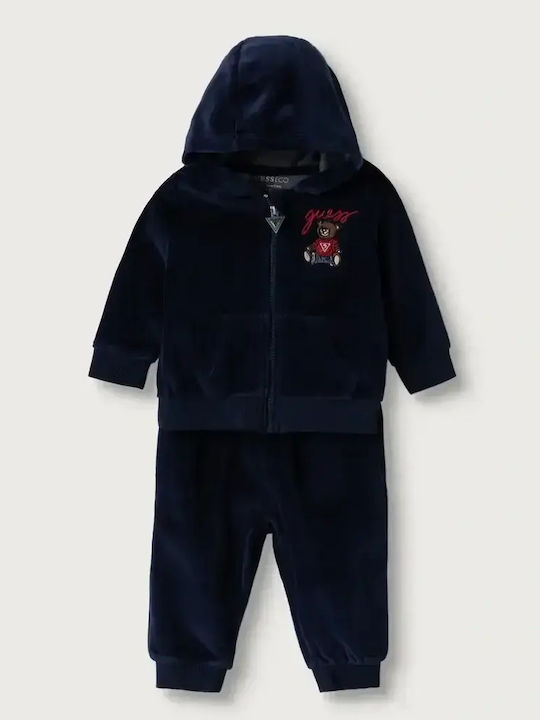Kids Sweatpants Set With Jacket Blue