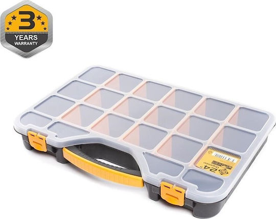 Forte Cutie de Depozitare din Plastic Cu Roți și Capac Multicolor 51x34.7x7.1cm