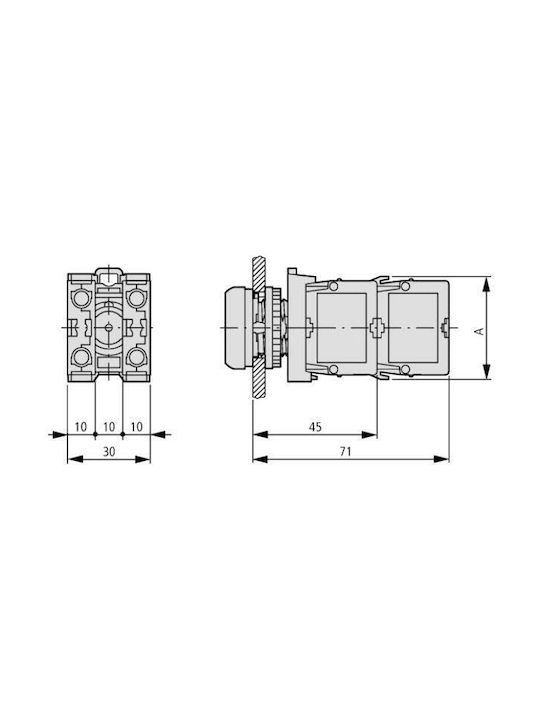 Eaton Външна LED Стояща Лампа с Синя Светлина IP20 Синьо
