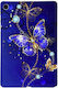 Silikon Hülle Blau Butterfly Samsung Galaxy Tab A9+/Tab A11+