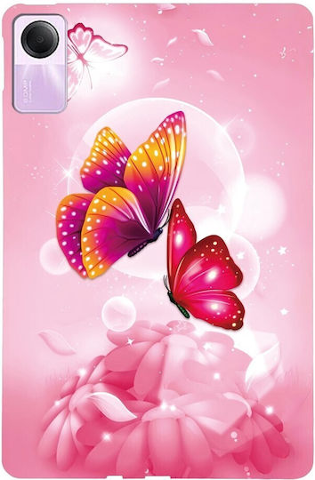 Silikon Hülle Pink Schmetterlinge Xiaomi Redmi Pad 2 11