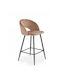 Barhocker Gepolstert Mit Samt H96 Beiges