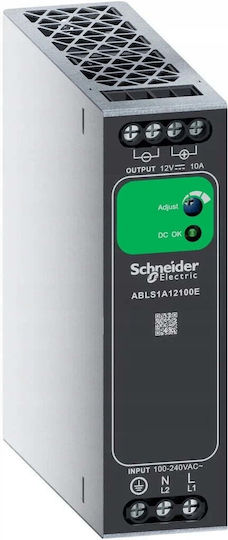 Schneider Schneider Τροφοδοτικό Ράγας mit Ausgang 12V und Leistung 120W 10A