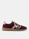 Damen Sneakers Burgundisch