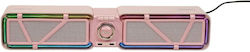 Divoom D-Base Wireless Computer Speakers 2.0 with Bluetooth Pink