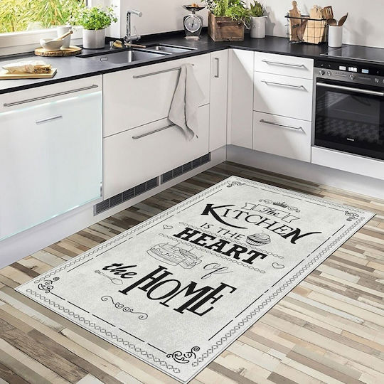 Conceptum Hypnose Hft128 Правоъгълно Кухненско Килимче Light Grey-black 100x200см.