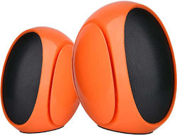 Omega OG117 2.0 Computer Speakers With 3W Power Orange Omega OG117 2.0 Computer Speakers With 3W Power Orange