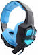 Art Flash On Ear Gaming-Headset mit Konnektivität 2x3,5 mm / 3,5 mm / USB Blau für PC