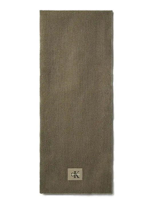 Calvin Klein Damen Gestrickt Schal Grün