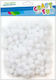 Craft Fun Decorative Pom Poms 120 Pieces 1cm White Cf Pbh 12/144