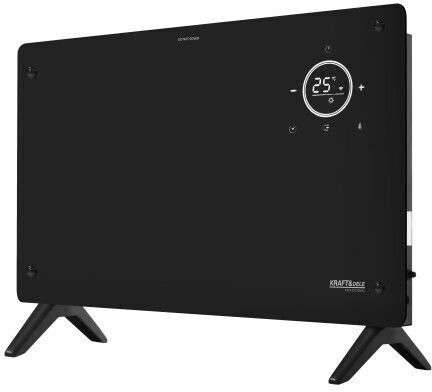 Kraft & Dele Θερμοπομπός Δαπέδου 2500W με Ηλεκτρονικό Θερμοστάτη και WiFi Μαύρος