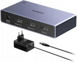 Ugreen Hdmi Splitter Ugreen Cm694 1x2 8k 60hz Black Ugreen Hdmi Splitter Ugreen Cm694 1x2 8k 60hz Black