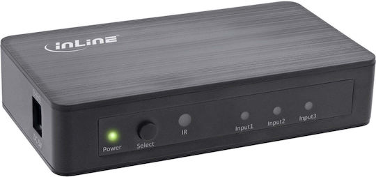 Inline HDMI превключвател 3 Порта 4k2k@60hz Hdcp 2.2