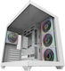 Orcus White Gaming Midi Tower Computer Case with Side Window and ARGB Lighting White
