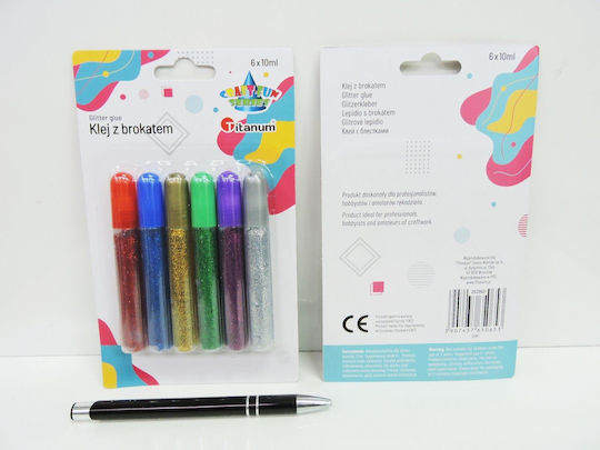 Titanum Лепило Брокат 6 Цвета X 10ml Titanum Craft-fun Series