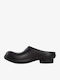Pantofi Mules Dama Flat În Culoare Neagră