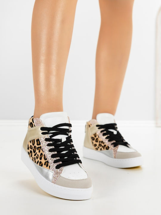 Kalapod Adidași Flatforms Pentru Femei Leopard