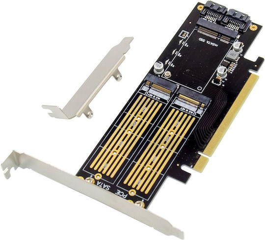 InLine PCIe-Karte für M.2 / mSATA Anschluss