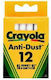 Crayola Set 12 Weiße Kreiden