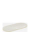Playground Playground Servierplatte Oval aus Beigem Porzellan 22x10cm