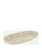 Playground Playground Servierplatte Oval aus Beige Porzellan 24x12cm