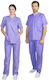 Alezi Set medical pantaloni și bluză unisex violet