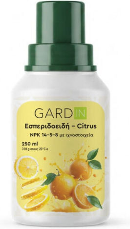 Gardin 14-5-8 Liquid Nitrogen, Phosphorus, Potassium Fertilizer for Citrus Fruits 250ml