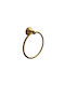 Gedy Single Bathroom Ring with Screws Inox Silver