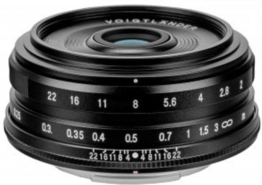 Crop Camera Lens Ultron 27 mm f/2,0 Pancake for Fujifilm X Mount Black