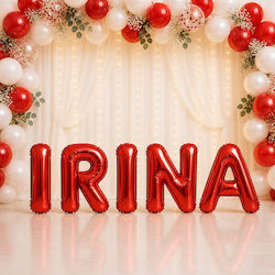 Set 5 Luftballons Nummer Folie Rote 40cm
