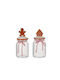 Zaros Weihnachtliches Glasvase Transparent 22x11x11cm 950ml