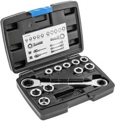 Högert Technik Ratchet with Sockets 11 Pieces Högert Technik Ratchet with Sockets 11 Pieces