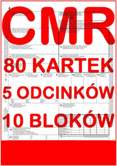 Verschiedene Formulare 5-teilig (5x80 Blätter) 10 Stück