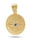 Kiriakos Gofas Kinder Amulette Kinderschutz Anhänger mit Kette Konstantin-Münze aus Gold 9K KN620