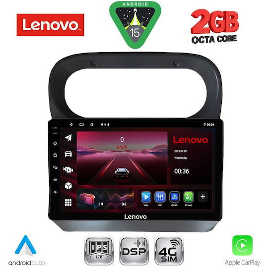 Lenovo Lenovo Auto-Audiosystem für Renault Twingo 2007-2014 Bluetooth USB Eingebautes Wi-Fi GPS Apple CarPlay Android Auto mit 9 Zoll Touchscreen LVF 5559 CPA