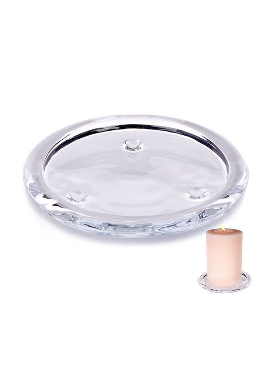 Home&Styling Collection Suport Lumanari Din Sticlă În Culoare Transparentă 10x10cm