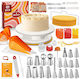 Set Pungi de patiserie Metalic 27.9cm 61 bucăți