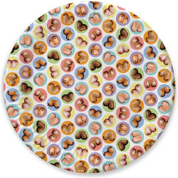 Set Paper Plates Boobs Little Genie Dirty Boob Party Plates Multicolour 8 Pieces