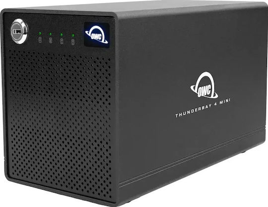 Owc Thunderbay 4 Mini Prograde 4-Laufwerk SSD Tb3 Mac Win Gehäuse 2xTb3 Ports Softraid Raid 0 1 4 5 1+0 2TB