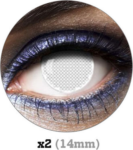 ColourVUE Farbig Bildschirm Weiß Kontaktlinsen ohne Dioptrien