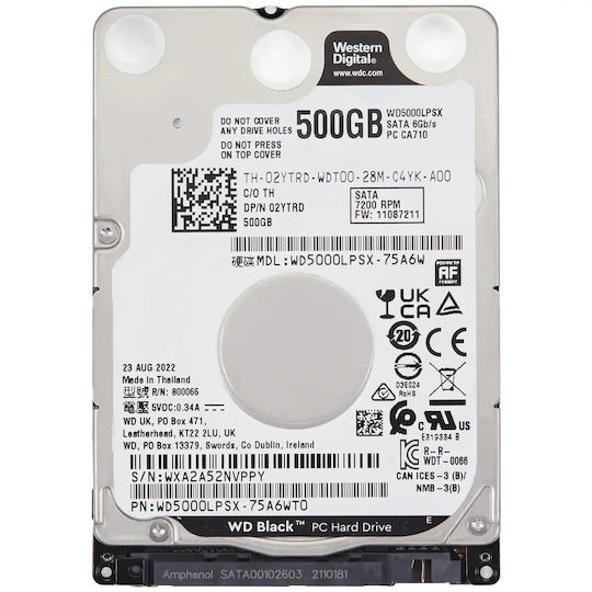 Wd5000lpvx 2.5 Zoll Interne Festplatte 500 GB Für Xbox One X Xbox One S