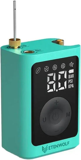 Etenwolf P300 Elektrische Pumpen für Aufblasbares mit Manometer Blau